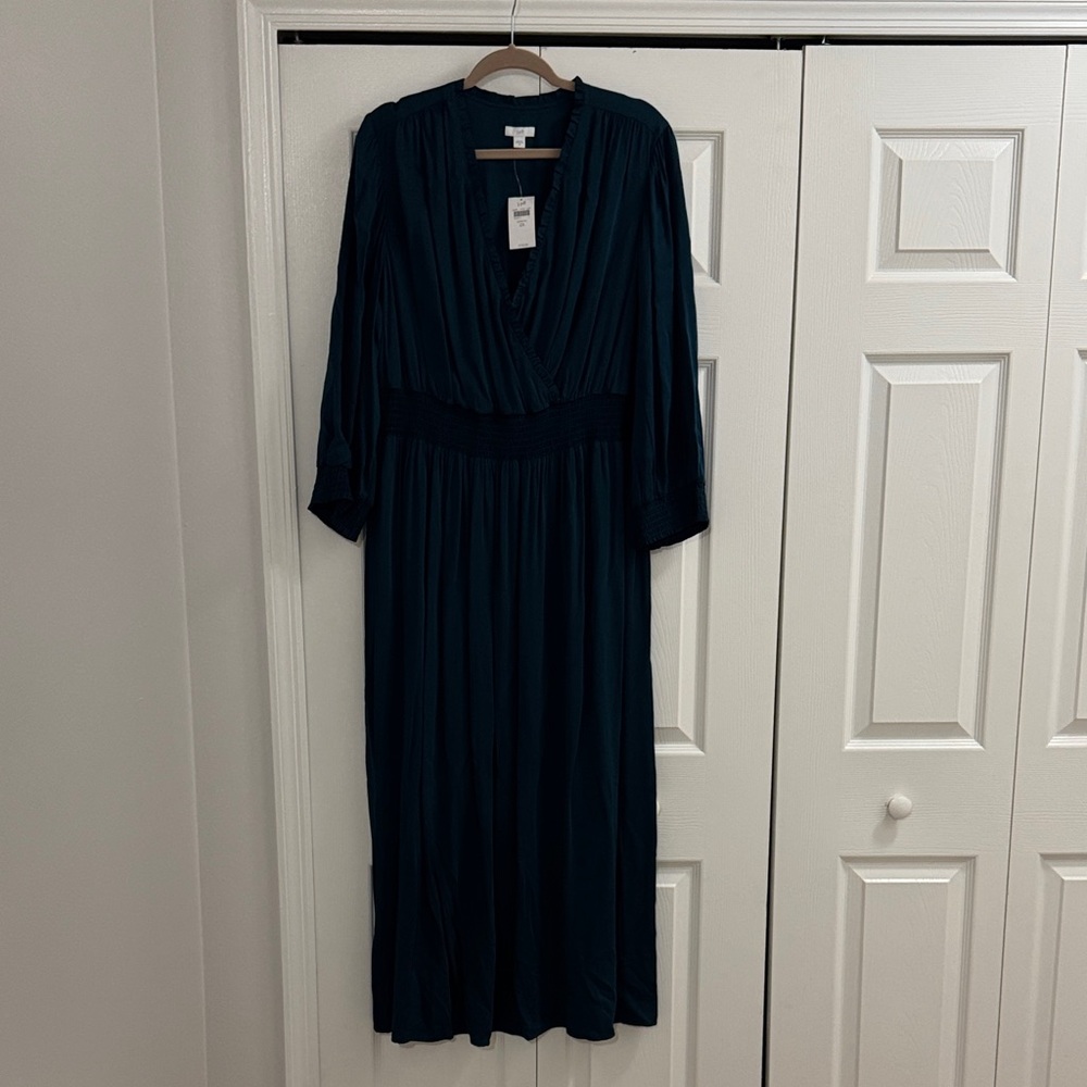 Dark Teal Long Sleeve Dress